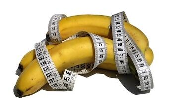banana and centimeter as a penis imitation increases